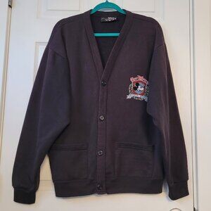 Womens Med-XL-Disney Originals Fleece Cardigan w/Mickey Mouse-READ DESCRIPTION